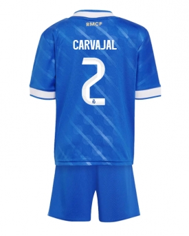 Billige Fotballdrakt Real Madrid Daniel Carvajal #2 Replika Tredjedraktsett Barn 2025-26 Kortermet (med bukser)